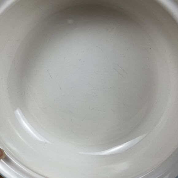 Pfaltzgraff April 8.5" Round Vegetable Oven Serving Bowl Floral Utensil Marks - Picture 7 of 7